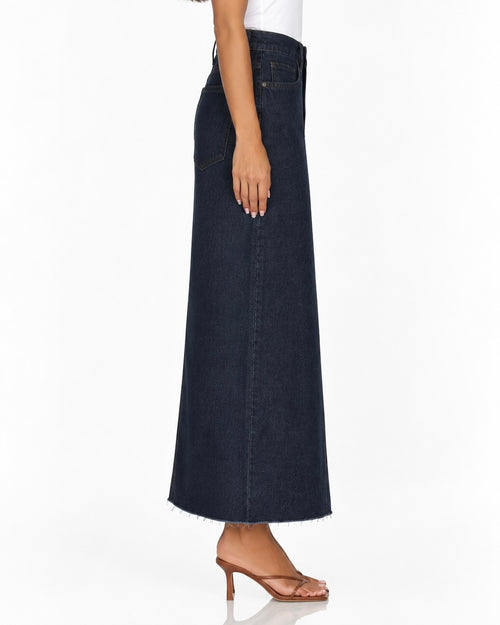 Kenny Maxi Denim Skirt - Dark Blue