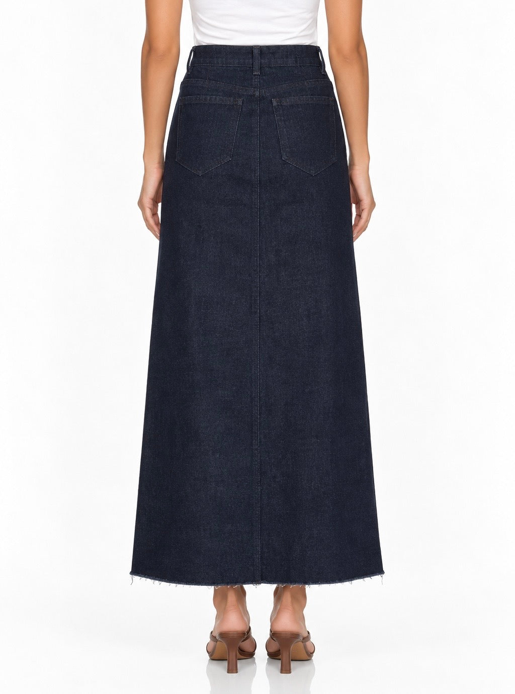 Kenny Maxi Denim Skirt - Dark Blue