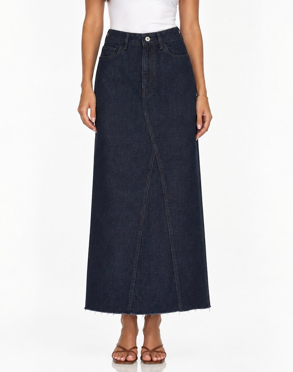 Kenny Maxi Denim Skirt - Dark Blue